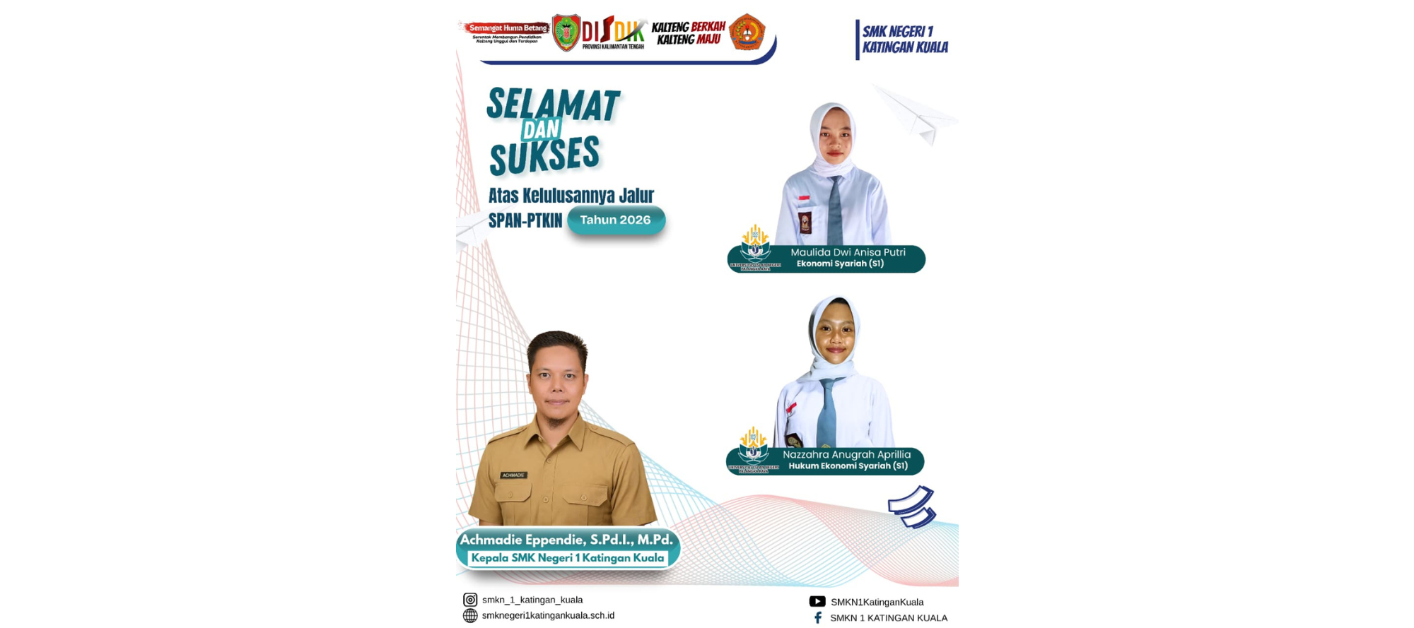 Siswa SMK Negeri 1 Katingan Kuala Berhasil Lulus Seleksi SPAN-PTKIN 2026