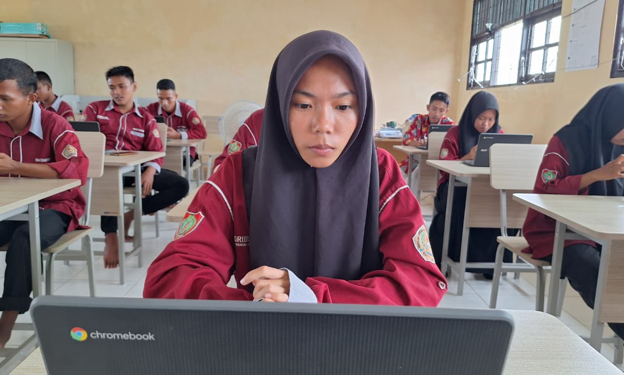 Siswa SMK Negeri 1 Katingan Kuala Kembali Asah Kemampuan di Try Out UTBK Huma Betang Vol. 2